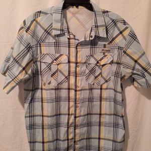 Columbia PFG, men's plaid shirt size L